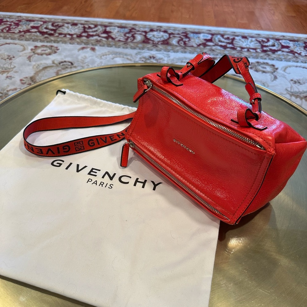 Givenchy Mini Pandora Crossbody Bag with Logo Strap